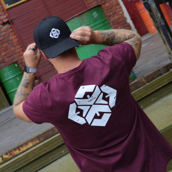 Hard Voltage T-paita, burgundy